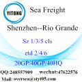 Shenzhen Port Sea Freight Shipping To Rio Grande